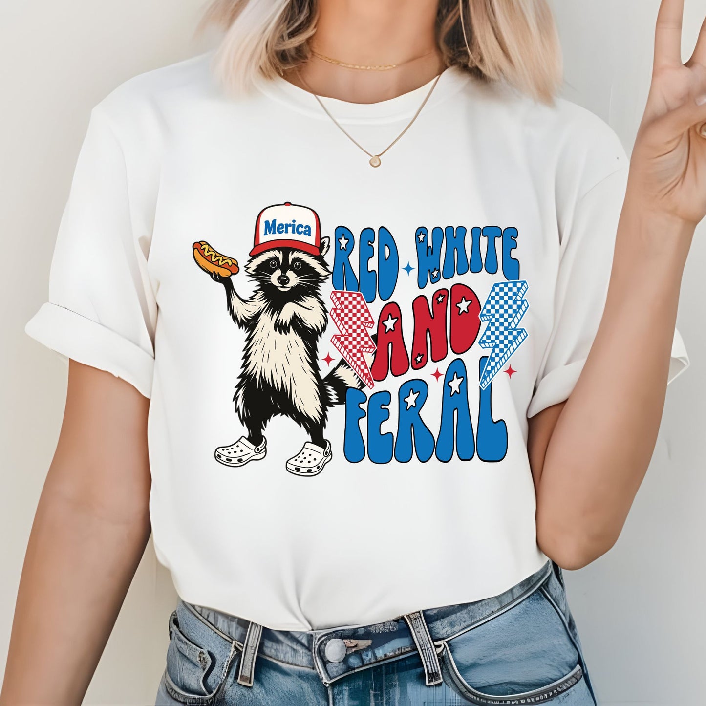 #0927 RED WHITE and FERAL