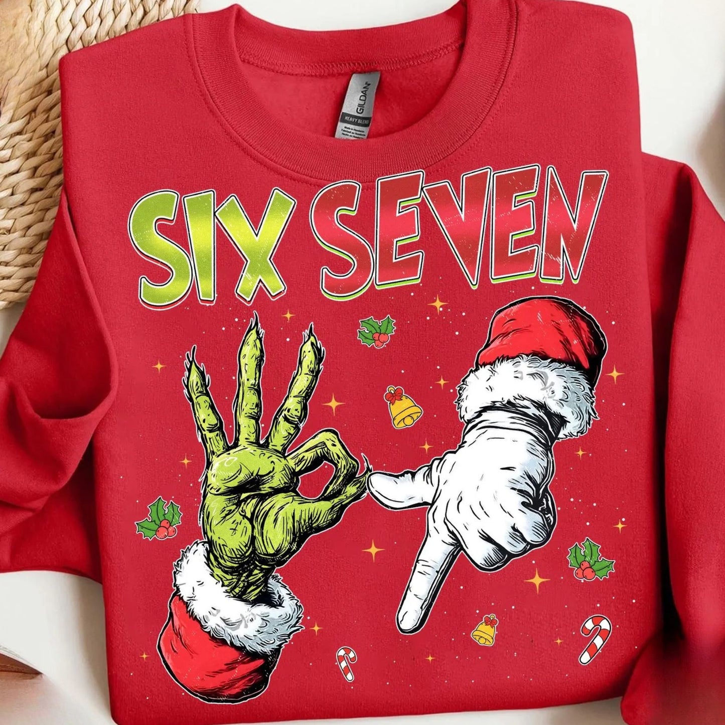 #4123 Six Seven Santa/Grinch Hands