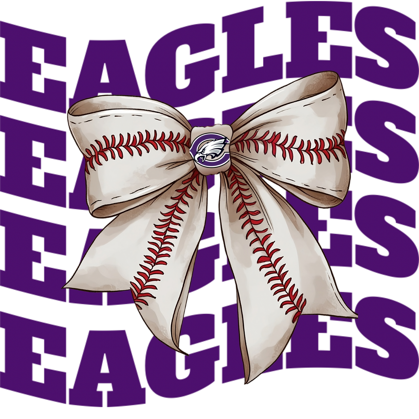 #0829 EAGLES BASEBALL Bow