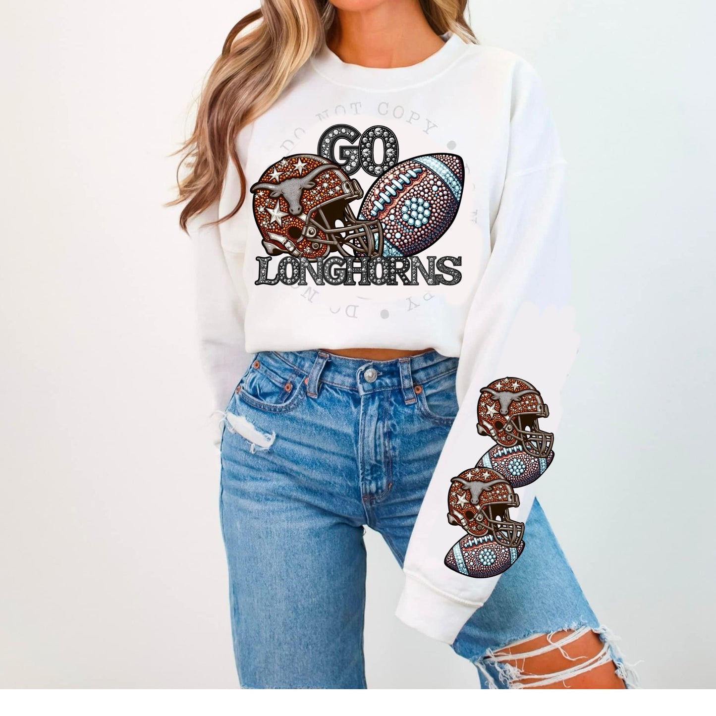 #0561 Go LongHorns Sleeve included