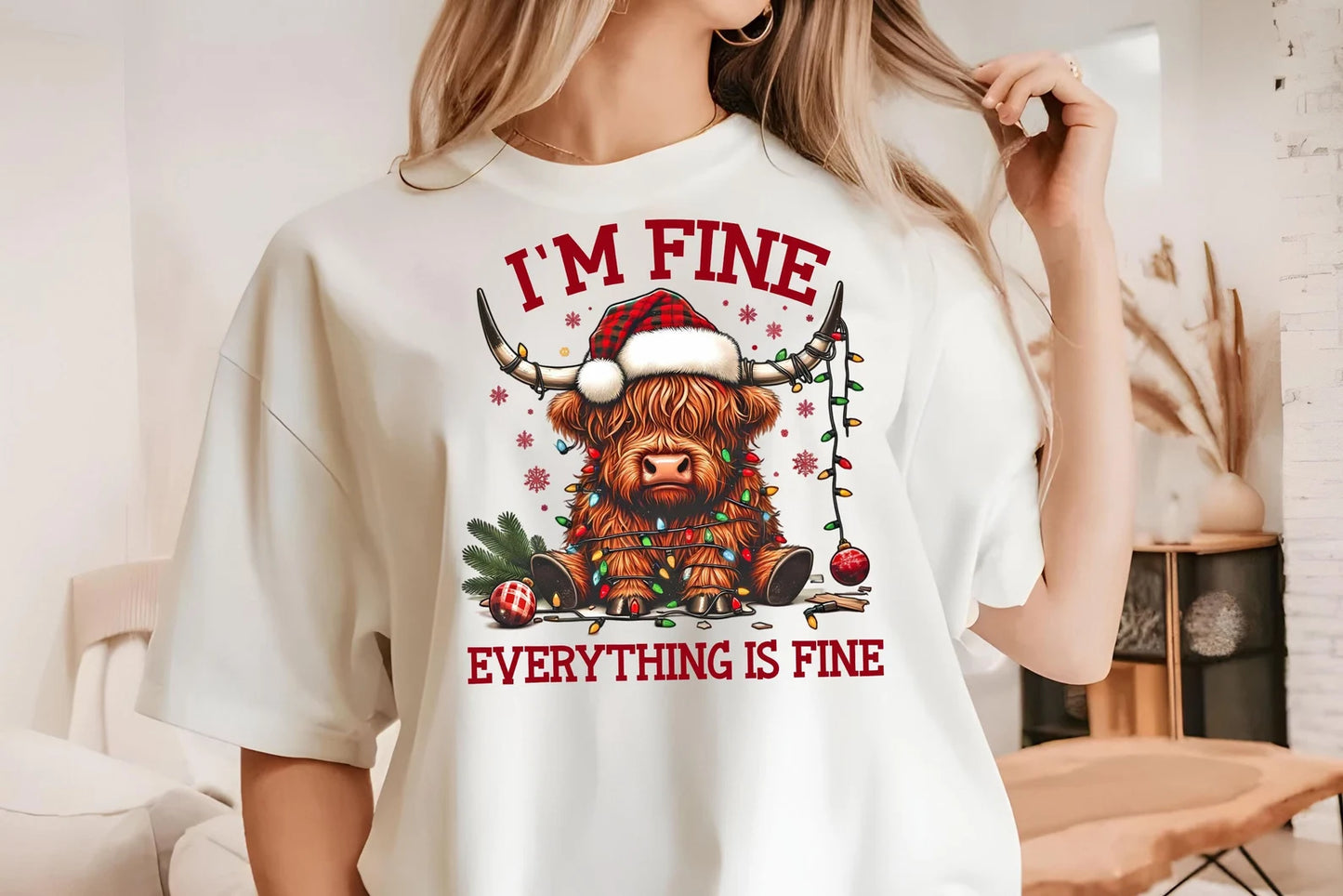 #0680 I'm Fine Everything is Fine Cow