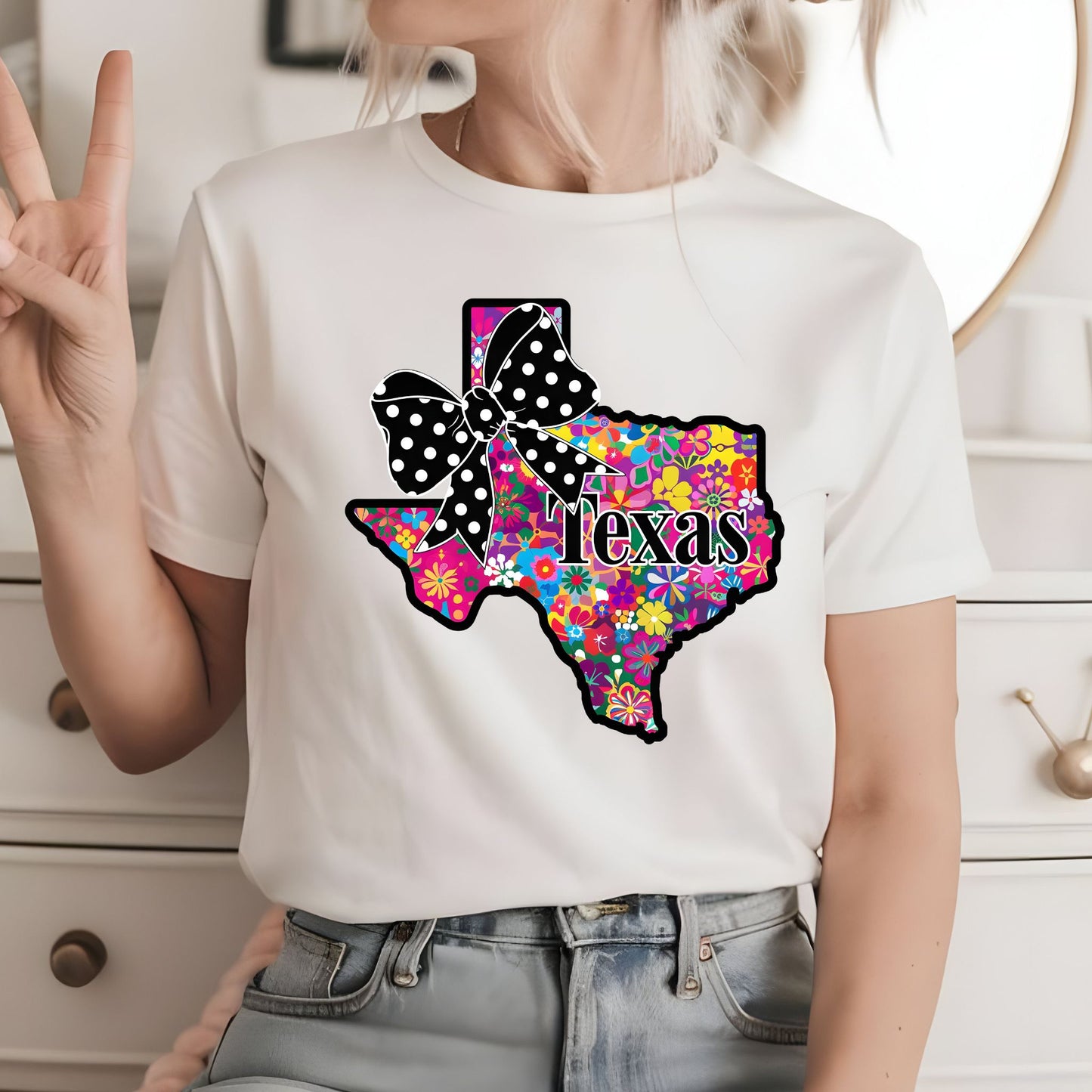 #0946 Texas Floral Bow