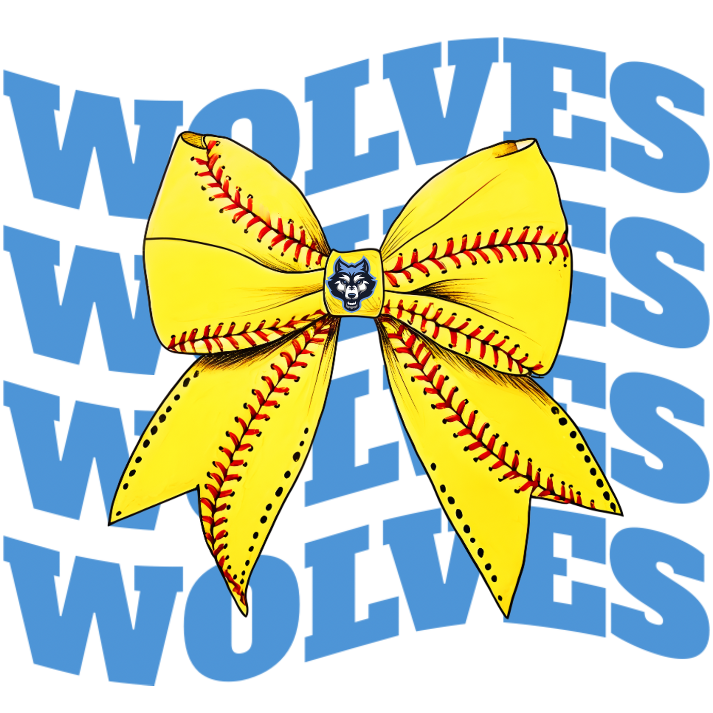 #0824 WOLVES SOFTBALL BOW