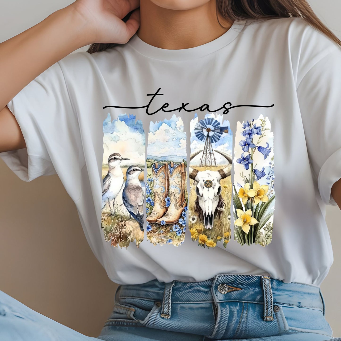 #4381 Texas Brushstroke