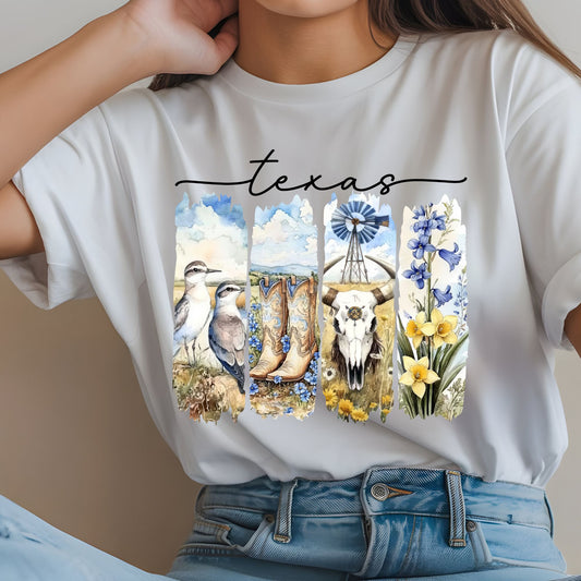 #4381 Texas Brushstroke