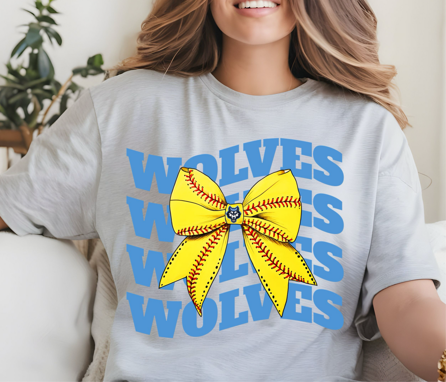 #0824 WOLVES SOFTBALL BOW