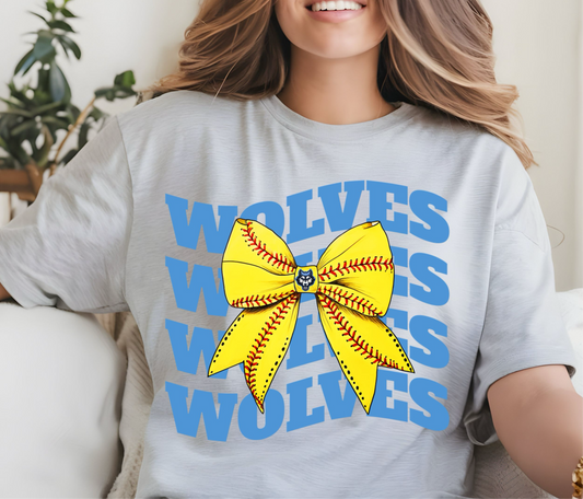 #0824 WOLVES SOFTBALL BOW