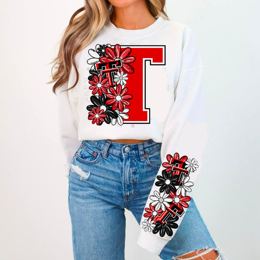 #0591 Texas Tech Floral            Sleeve is included