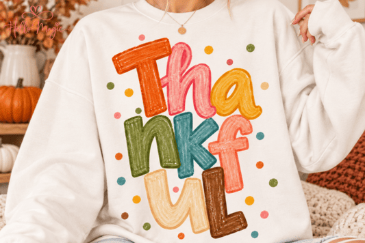 #4457 Colorful Thankful