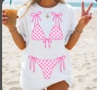 #4342 Pink Checkered Swim Wear