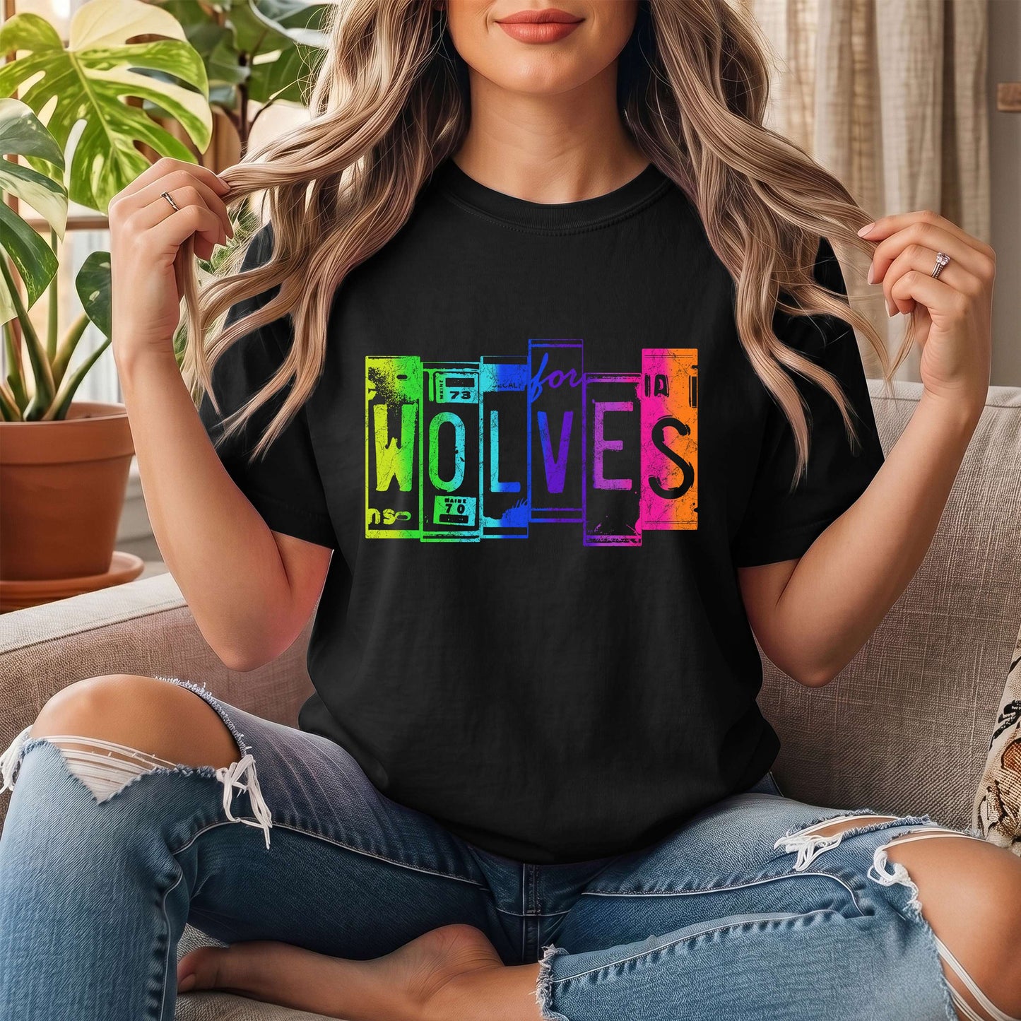 #4362 colorful wolves