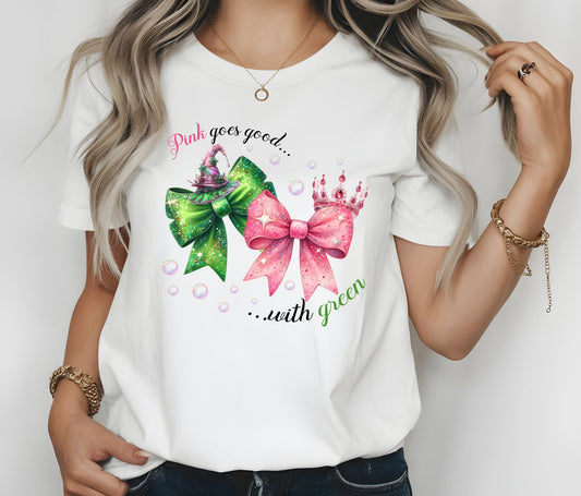 #4100 Pink goes good with green