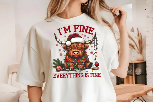 #0680   I'm Fine Everything is Fine Cow