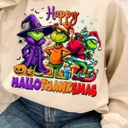 #0644 Grinch HalloThanksMas